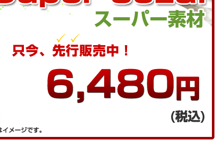 先行優待販売中!4980円